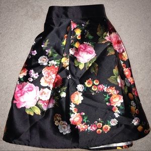 Fancy Two-Piece Black floral set